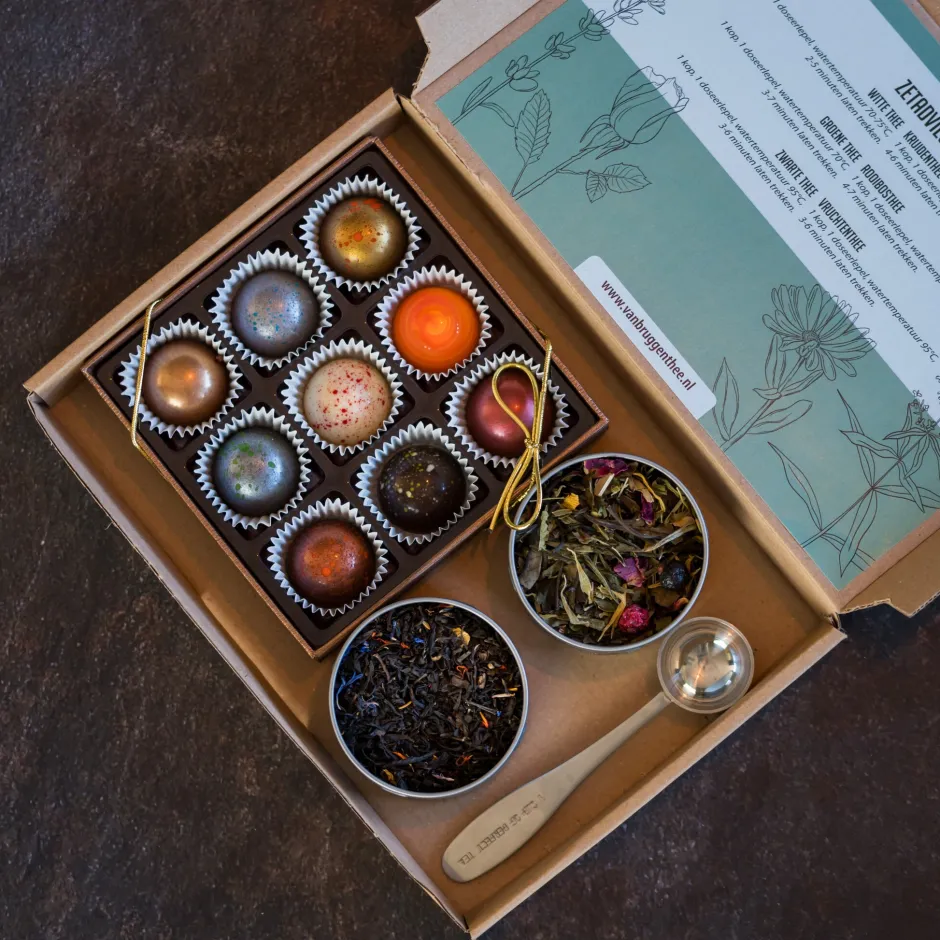 Hot Brievenbus cadeau thee en chocolade Vaderdag | Bonbons En Candybars