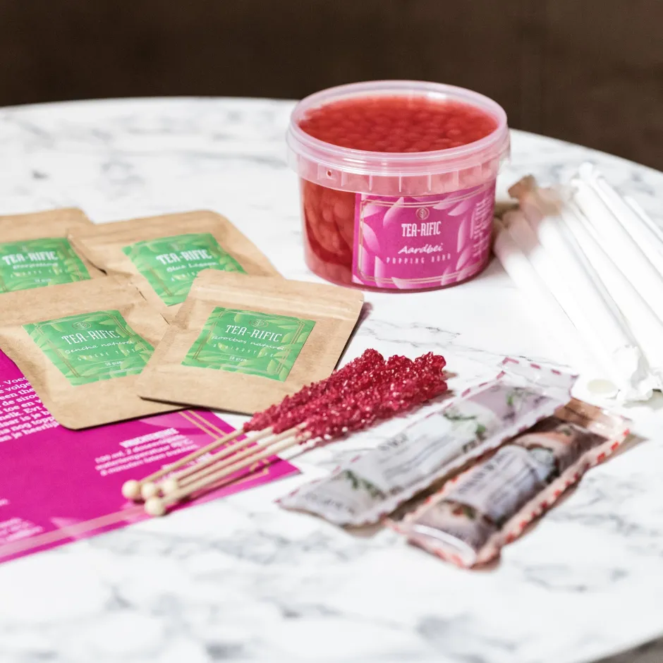 Online Bubble tea starterspakket Zomerse Thee Cadeaus | Complete Pakketten