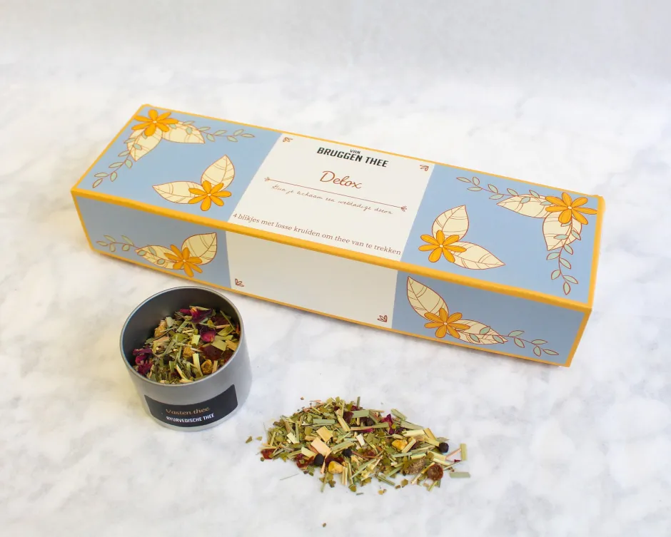 Hot Detox ayurvedische kruidenthee pakket Theepakket | Kurkuma Thee