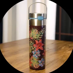 Hot Eigenart Leeza Drinkfles Rustic Flower RVS Thermosflessen Leeza To-Go