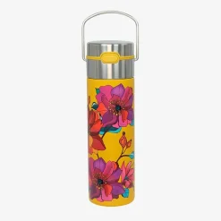 Best Eigenart Leeza Drinkfles Poppy - Yellow RVS Thermosflessen Leeza To-Go