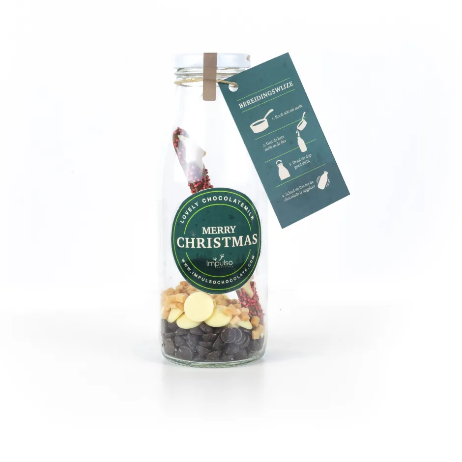 Hot Fles chocolademelk Kerst Fles Chocolademelk