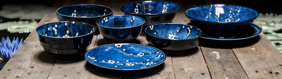 Outlet Japans porseleinen bord Ø22.5cm Porselein Servies