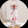 Outlet Leeza Drinkfles Cherry Blossom 500ml RVS Thermosflessen Leeza To-Go