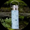 Sale Leeza Drinkfles Eucalyptus 500ml RVS Thermosflessen Leeza To-Go