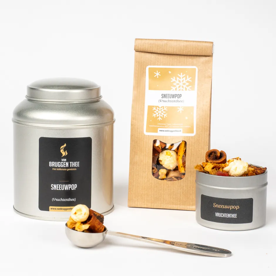Sale Sneeuwpop popcorn thee Vruchtenthee | Kerstthee