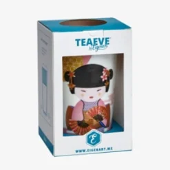 Outlet Tea eve 'New Geisha Rosel' met theezeef Theebekers Met Zeef | Teaeve Dubbelwandige Mokken