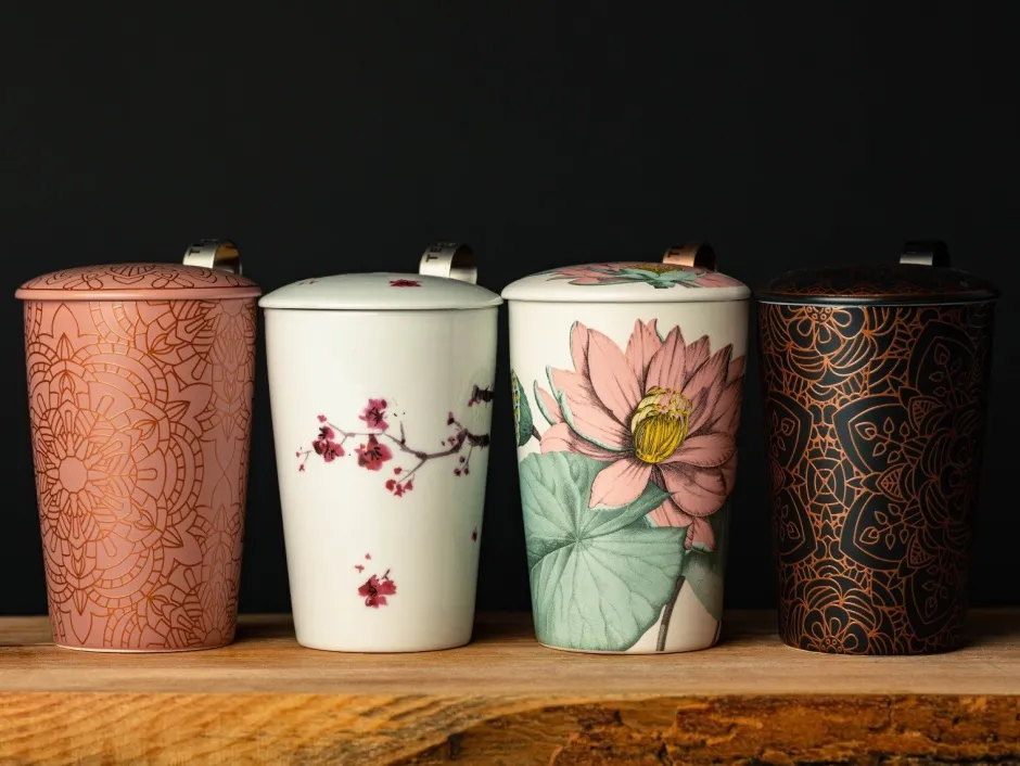 Hot TeaEve theebeker Padma Theebekers Met Zeef | Teaeve Dubbelwandige Mokken