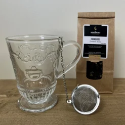 Fashion Thee geschenkset met glas - Versailles La Rochère Theeglas En Glaswerk | Theepakket