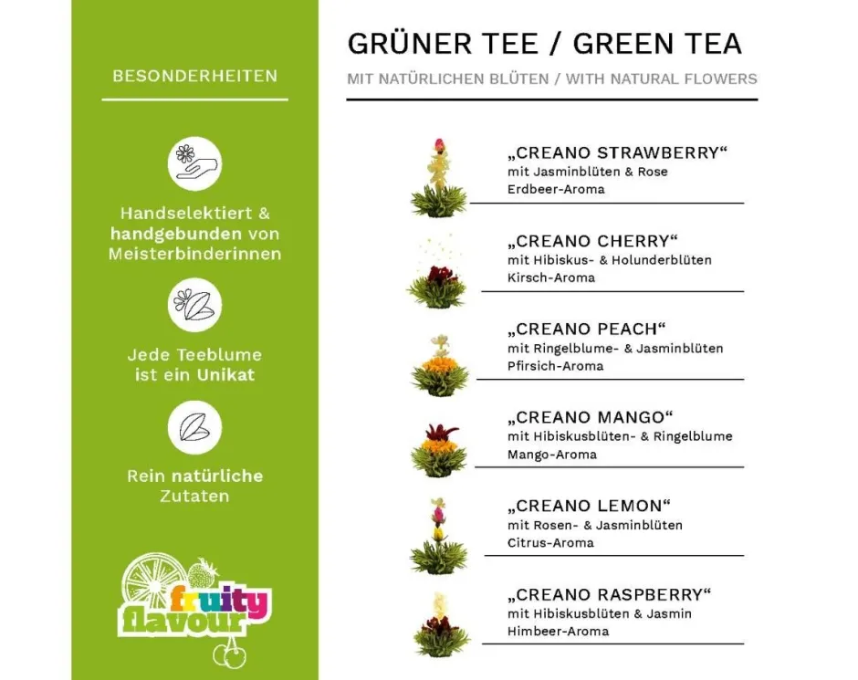 New Theebloem box a 6st groene thee Theebloemen | Vaderdag
