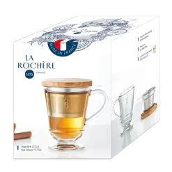 Clearance Theeglas Abeille 27.5cl met theezeef Theebekers Met Zeef | La Rochère Theeglas En Glaswerk