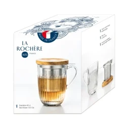 Online Theeglas Ouessant 36cl met theezeef Theebekers Met Zeef | La Rochère Theeglas En Glaswerk
