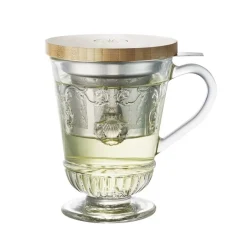 Discount Theeglas Versailles 27.5cl met theezeef Theebekers Met Zeef | La Rochère Theeglas En Glaswerk