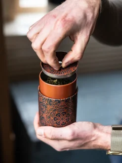 Discount Theeplank Mandala zwart Bewaarblikken Eigenart | Theeplanken