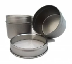 Online theeplank potjes met transparante deksel Blik Rond | Accessoires