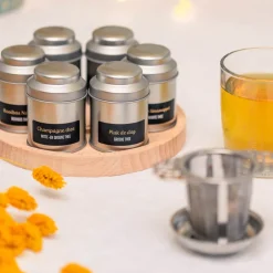 Sale Theeplank Rond 6-potjes Theepakket | Theeschijf