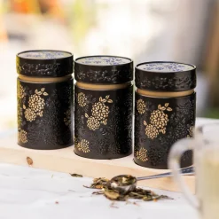 Sale Theeplank Yumiko Black Bewaarblikken Eigenart | Theeplanken