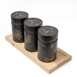 Sale Theeplank Yumiko Black Bewaarblikken Eigenart | Theeplanken
