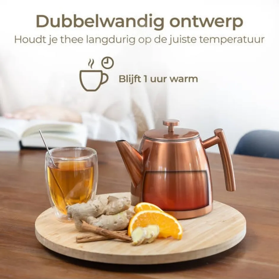 Sale Theepot Roségoud 1L Theepotten