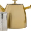 Fashion Theepot dubbelwandig rvs goud 1L Theepotten