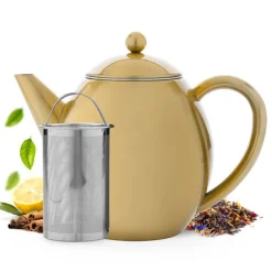 Best Theepot rvs goud 1.2L Theepotten