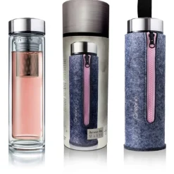 Discount Thermosfles dubbelwandig glas Glazen Thermosflessen FlowTea